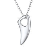 Flash Sale 925 Sterling Silver Wolf Tooth Necklace for Men