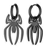Halloween Spider Drop Hoop Earrings for Men Women