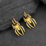 Halloween Spider Drop Hoop Earrings for Men Women