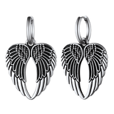 Flash Sale Punk Angel Wing Hoop Dangle Earrings for Women Men