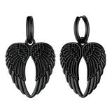 Flash Sale Punk Angel Wing Hoop Dangle Earrings for Women Men