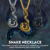Flash Sale Gothic Snake Pendant Necklace for Men