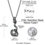 Flash Sale Gothic Snake Pendant Necklace for Men