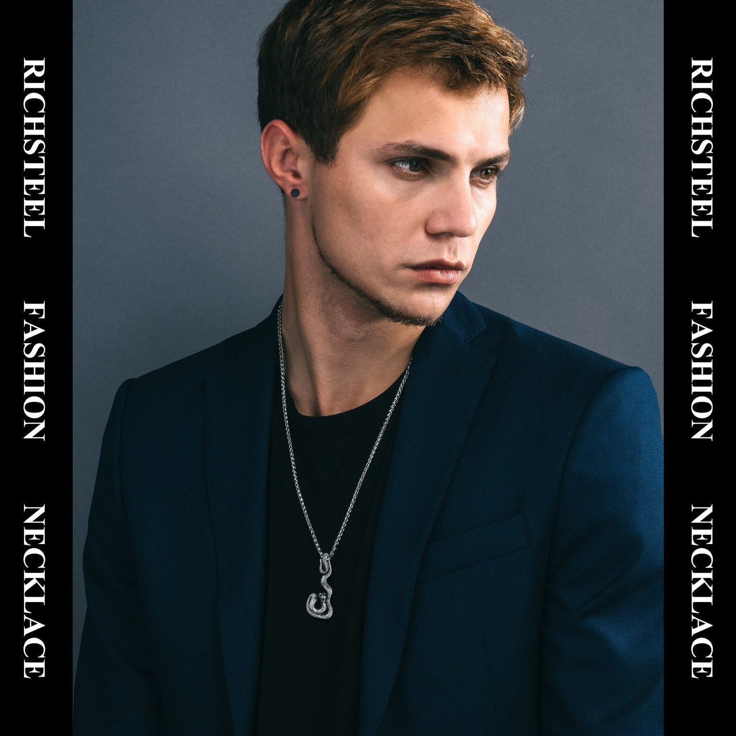 Flash Sale Gothic Snake Pendant Necklace for Men