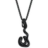 Flash Sale Gothic Snake Pendant Necklace for Men
