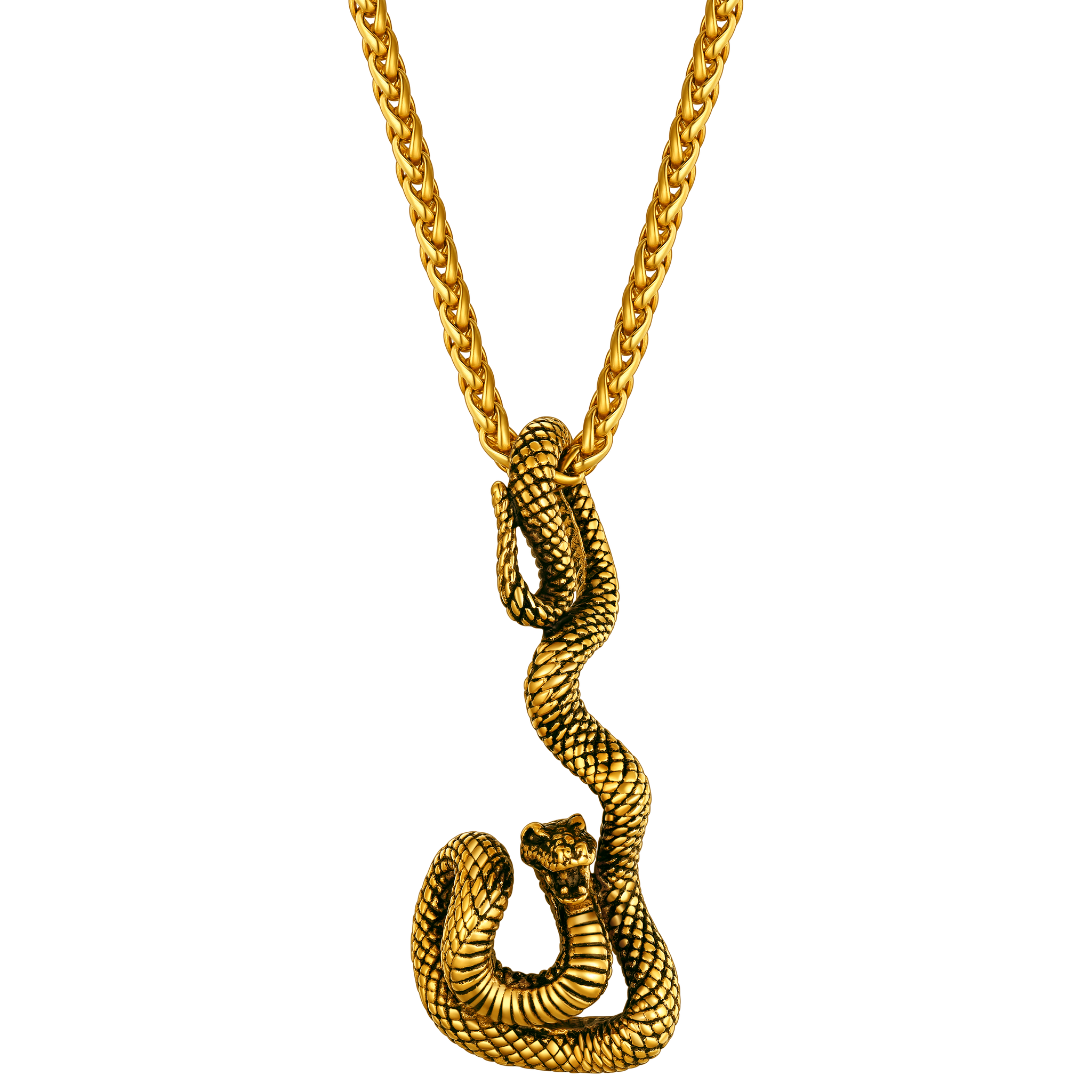 Flash Sale Gothic Snake Pendant Necklace for Men