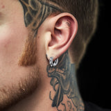 Punk Rivet Huggie Hoop Earrings For Men Women