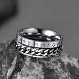 Viking Spinner Fidget Anxiety Ring for Men Women