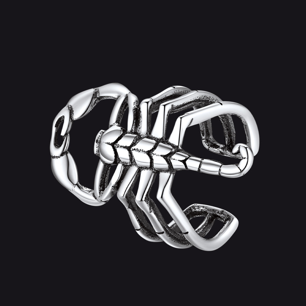 Sterling Silver Scorpion Ear Cuff for Men