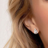 Halloween Pumpkin Earrings in Sterling Silver