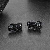See No Evil, Hear No Evil, Speak No Evil Skulls Stud Earrings