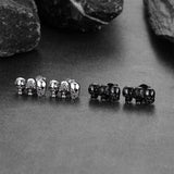 See No Evil, Hear No Evil, Speak No Evil Skulls Stud Earrings