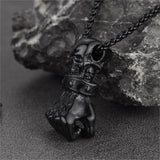 Flash Sale Punk Skull Fist Pendant Necklace for Men
