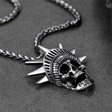 Flash Sale Gothic Statue of Liberty Skull Necklace For Men