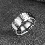 Norse Viking Runes Viking Band Ring for Men Women 8MM