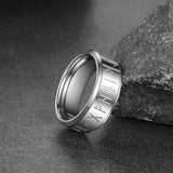 Norse Viking Runes Viking Band Ring for Men Women 8MM