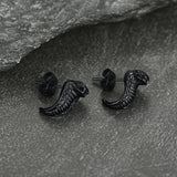 Punk Cobra Snake Stud Earrings for Men