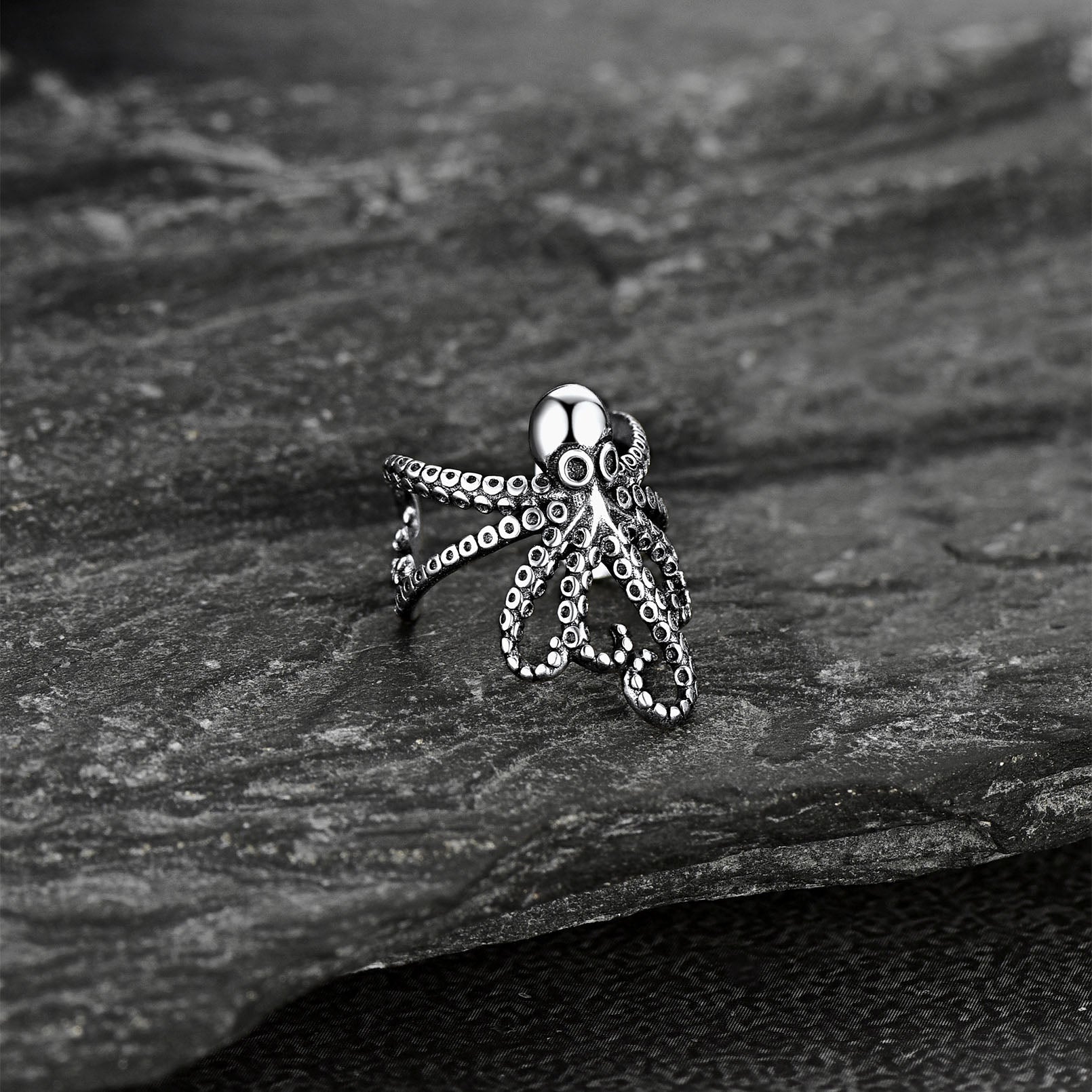 Sterling Silver Octopus Ear Cuff Earring for Men 1PC