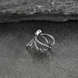 Sterling Silver Octopus Ear Cuff Earring for Men 1PC