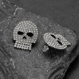 Ghost Diamond Skull Stud Earrings Halloween Gift