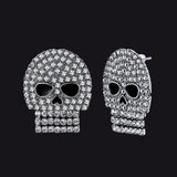 Ghost Diamond Skull Stud Earrings Halloween Gift