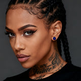 925 Sterling Silver Diamond Stud Earrings for Men Women