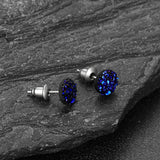 925 Sterling Silver Diamond Stud Earrings for Men Women
