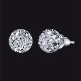 925 Sterling Silver Diamond Stud Earrings for Men Women