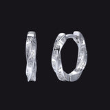 Minimalism Mobius Hoop Earrings for Men