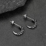Gothic Native American Tribal Eagle Claw Earrings Animal Jewelry for Men