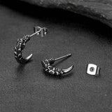 Gothic Native American Tribal Eagle Claw Earrings Animal Jewelry for Men