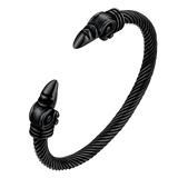 FaithHeart Viking Raven Cuff Bracelet Bangle for Men