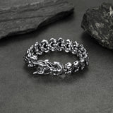 Viking Dragon Head Bracelet Stainless Punk Bracelet
