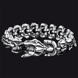 Viking Dragon Head Bracelet Stainless Punk Bracelet