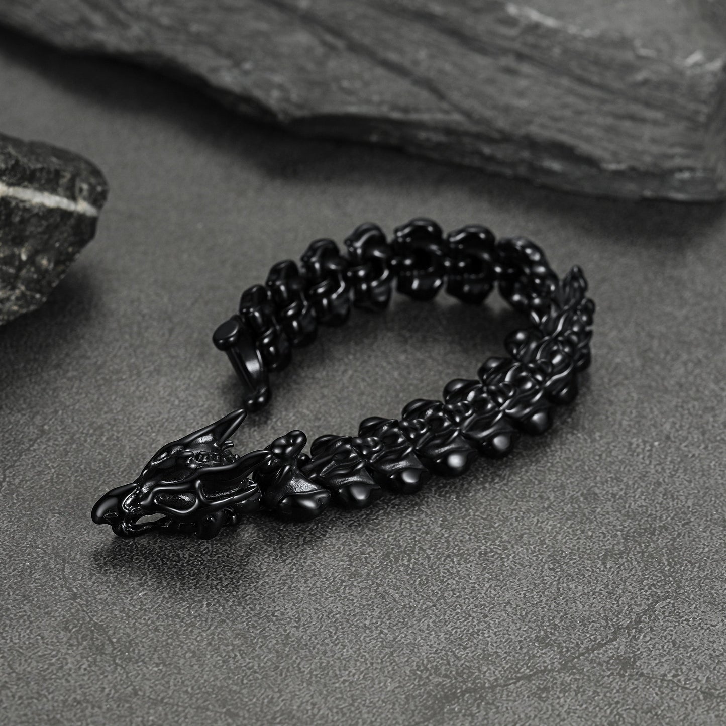 Viking Dragon Head Bracelet Stainless Punk Bracelet