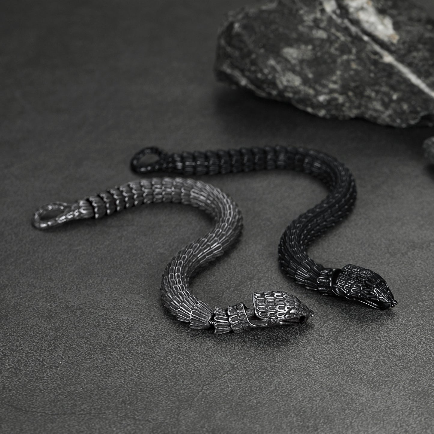 Viking Snake Jörmungandr Bracelet Stainless Steel Bangle Bracelet