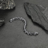 Chunky Dragon Chain Bracelet for Men in Stainless Steel
