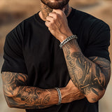 Thick Cuban Link Bracelet for Men in Stainless Steel