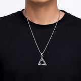 Flash Sale Gothic Triangle Necklace Pendant Necklace for Man
