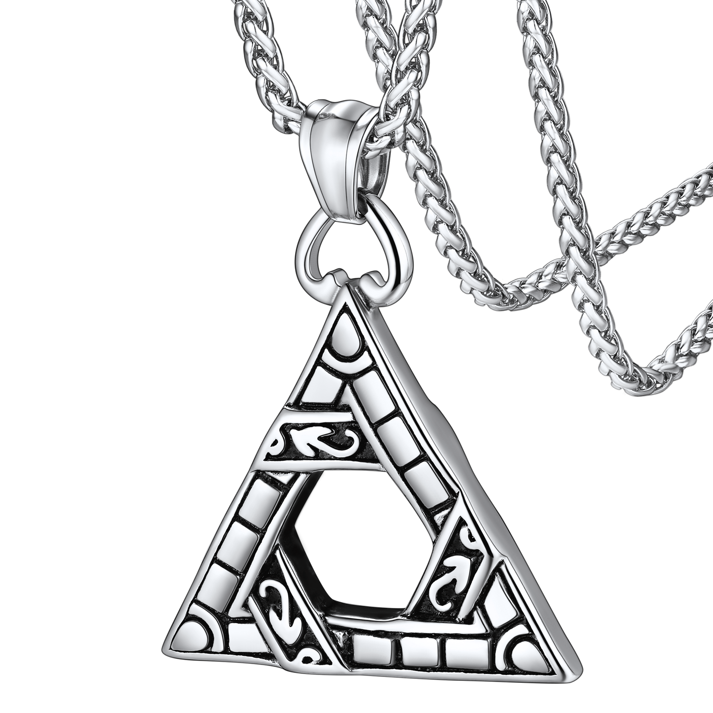 Flash Sale Gothic Triangle Necklace Pendant Necklace for Man