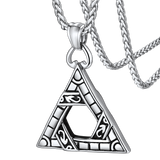 Flash Sale Gothic Triangle Necklace Pendant Necklace for Man