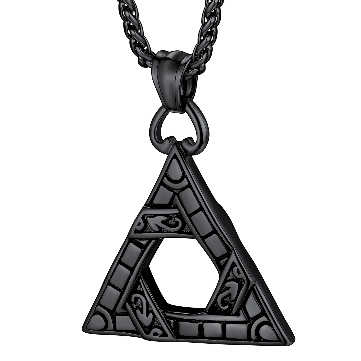 Flash Sale Gothic Triangle Necklace Pendant Necklace for Man