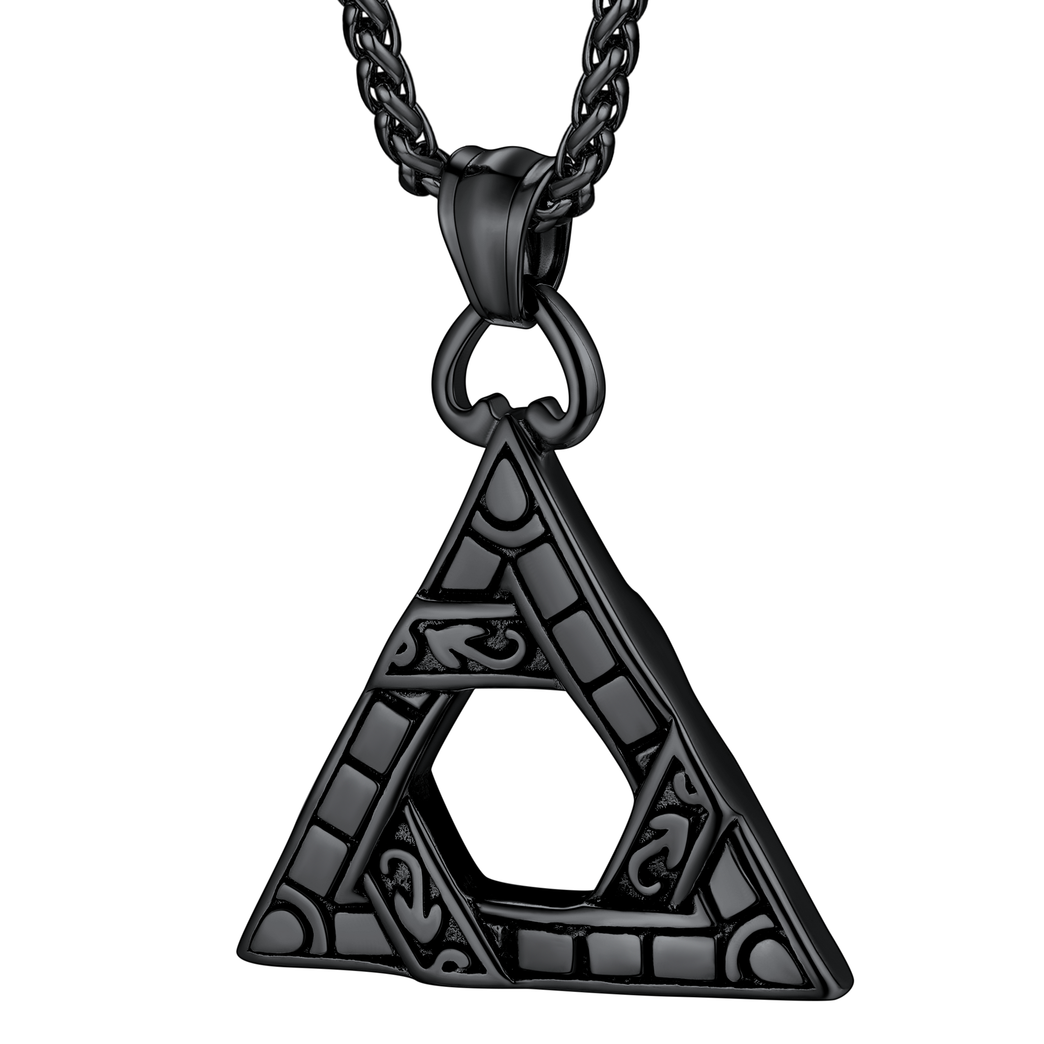 Flash Sale Gothic Triangle Necklace Pendant Necklace for Man