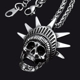 Flash Sale Gothic Statue of Liberty Skull Necklace For Men