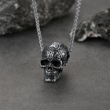 Gothic Skull Pendant Necklace For Men