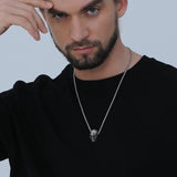 Gothic Skull Pendant Necklace For Men