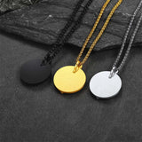 Customized Engraved Photo Necklace with Skull for Men Women