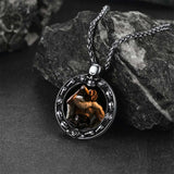 Customized Engraved Photo Necklace with Skull for Men Women