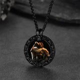 Customized Engraved Photo Necklace with Skull for Men Women