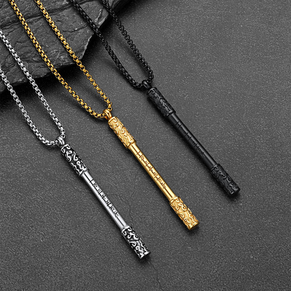 Monkey King Ruyi Jingu Bang Bar Necklace for Men
